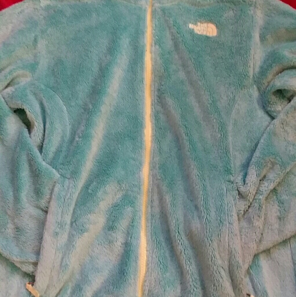 Fuzzy North Face Zip Up